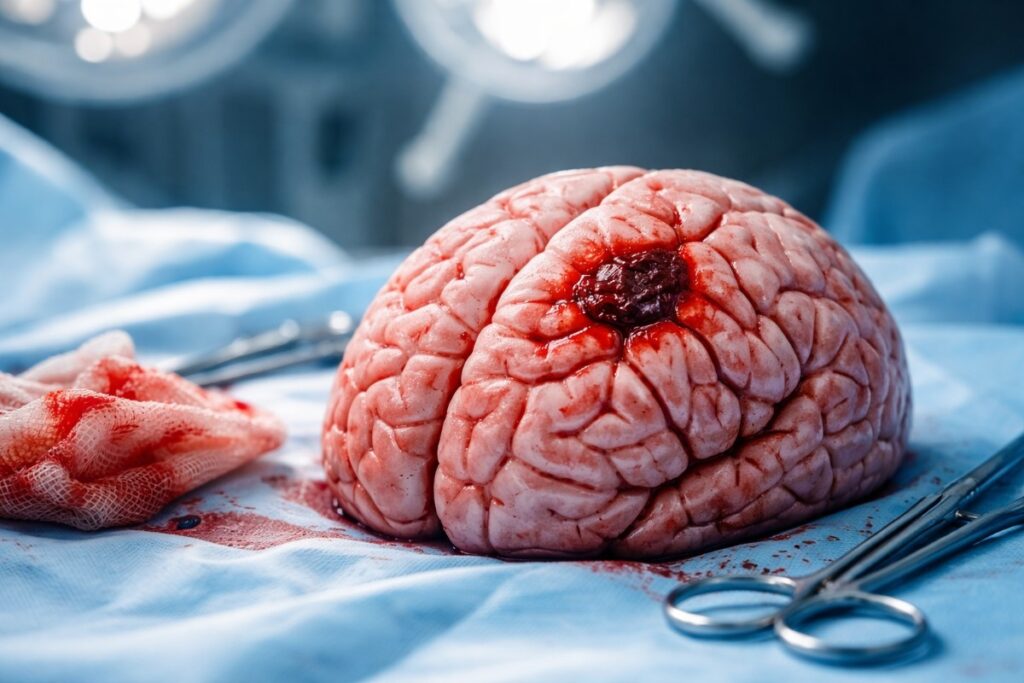 blood clot in brain surgery