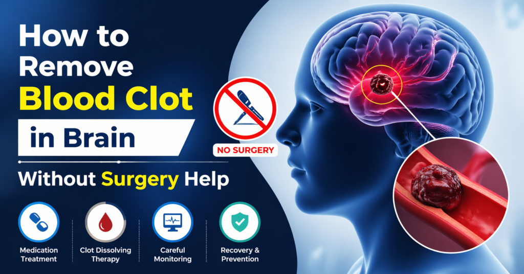 How to Remove Blood Clot in Brain Without Surgery Help