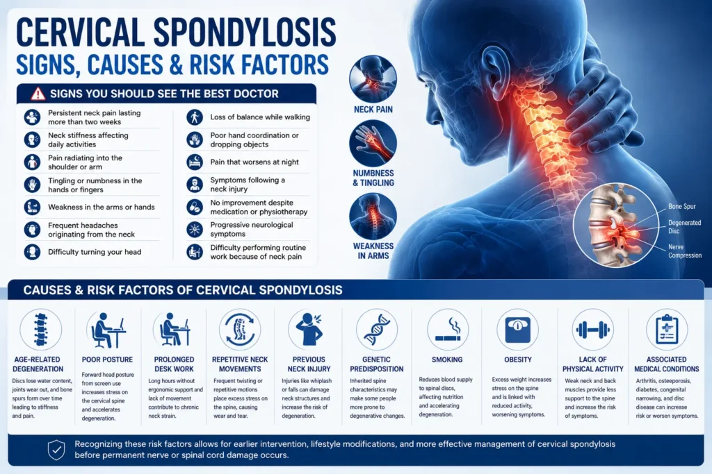 Signs You Should See the Best Doctor for Cervical Spondylosis