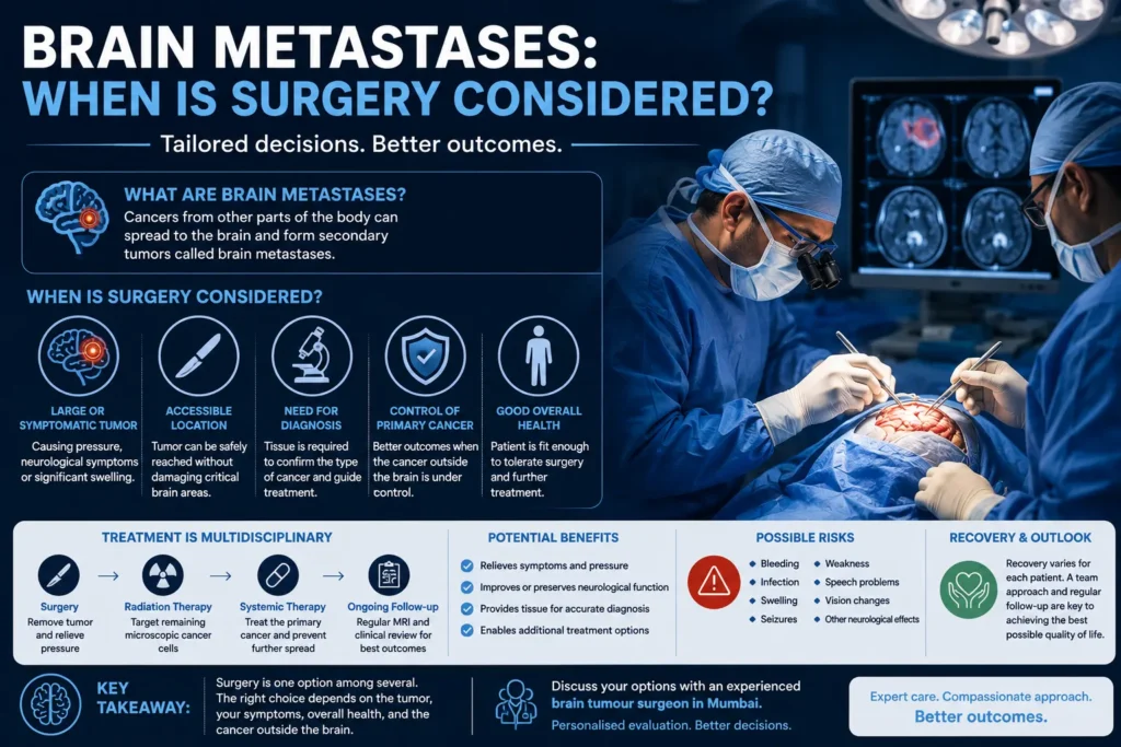 Brain Metastases: When Is Surgery Considered?